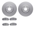 Dynamic Friction Co 4402-42015, Geospec Rotors w/Ultimate Duty  Brake Pads, High Resistance To Brake Fade, Silver 4402-42015